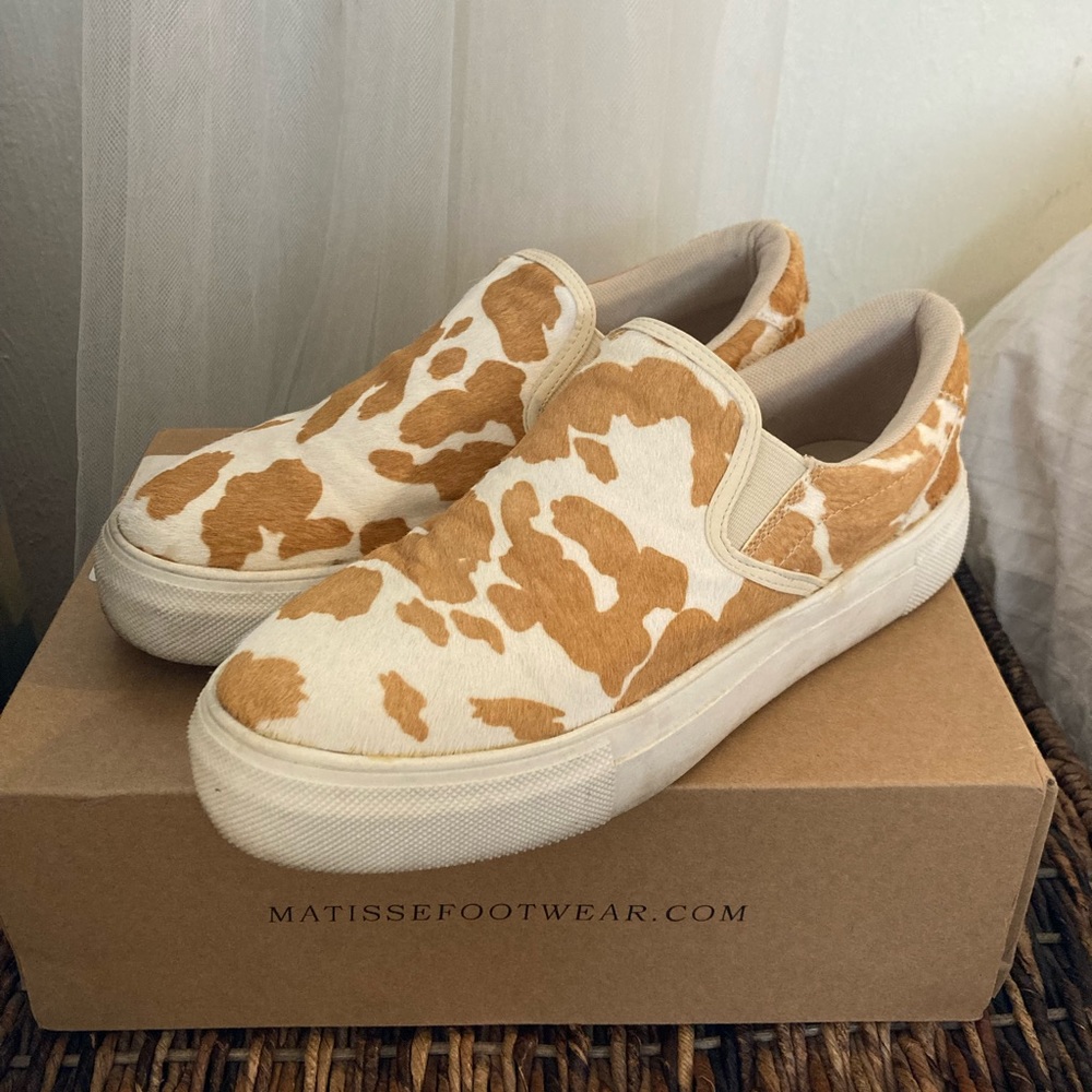 Coconuts by Matisse Cow Hide Print Sneakers